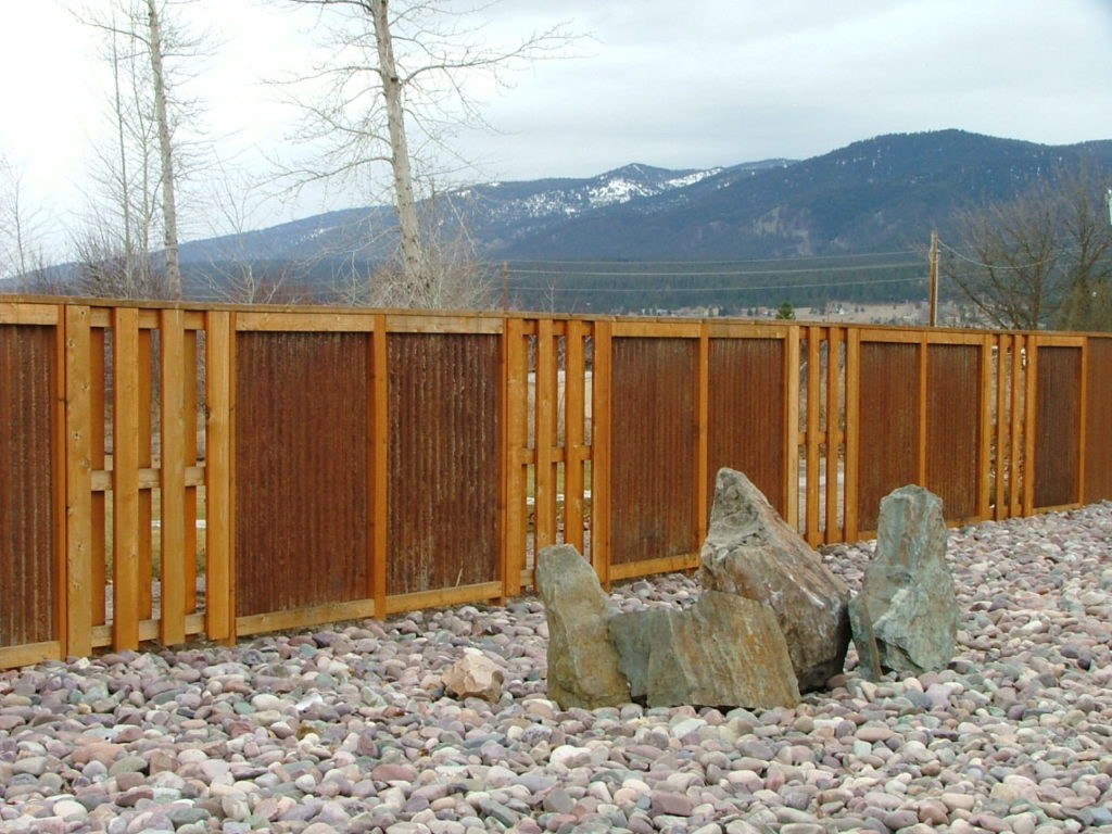Corrugated Metal Fencing Panel